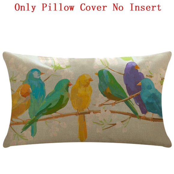 (2) Birds On A Branch Print 
Throw Pillow Covers - Picture 3 of 8